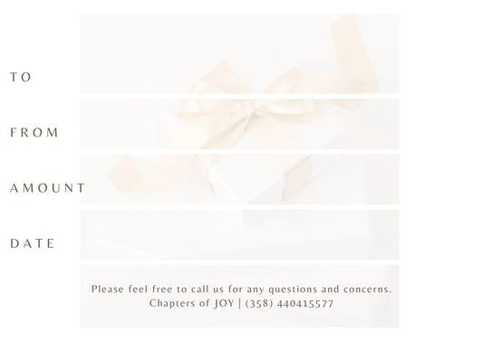 GIFT CARD Chapters of JOY