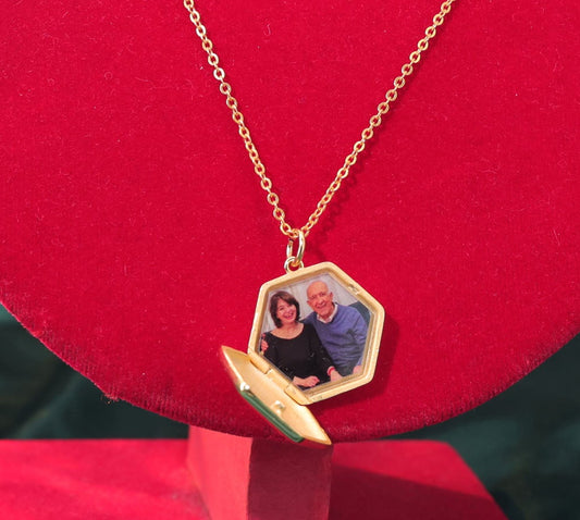 Maelle Locket – Double Fingerprints