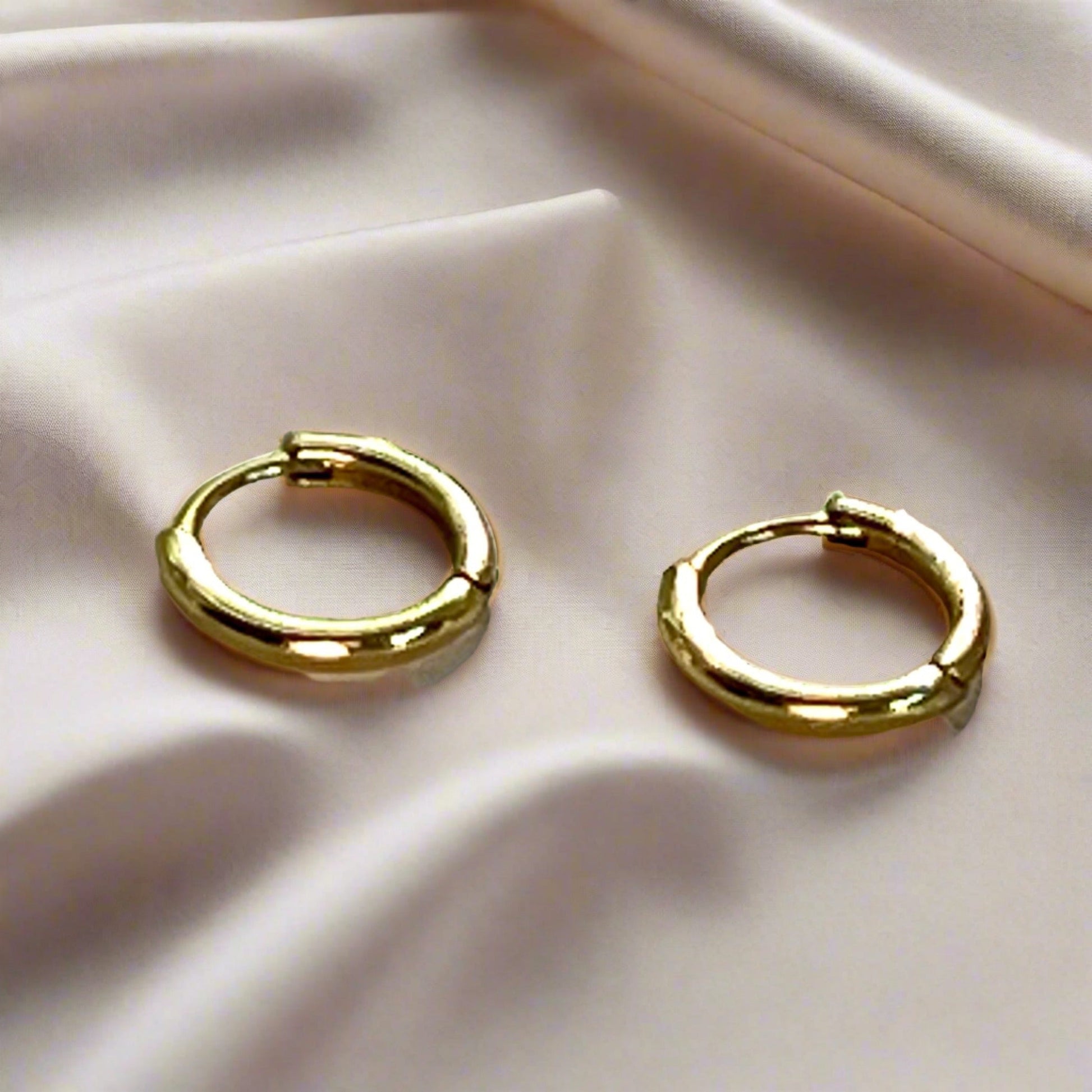 ROSIE hoops classic 18k gold plated earrings made by Chapters of JOY