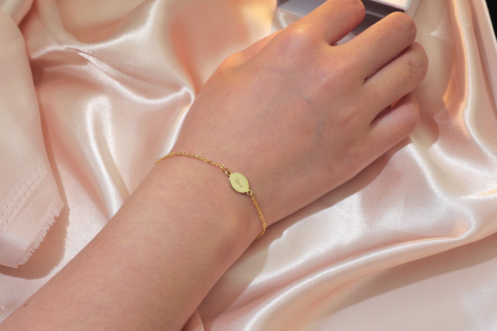Mani Bracelet — personalized engraved jewelry by Chapters of Joy