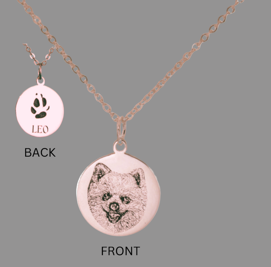Personalized pet keepsake necklace for dog lovers