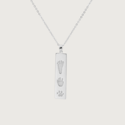 Brielle Necklace — Handprint, Footprint & Paw Print