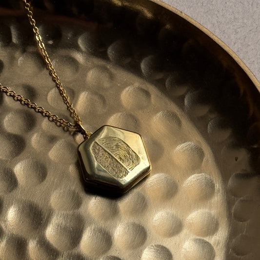 Maelle Locket – Double Fingerprints