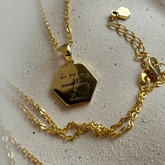 Elara Necklace — Handwriting