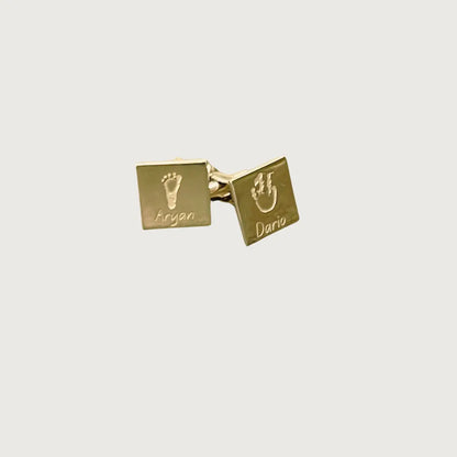 Leo Cufflinks — Chapters of Joy personalized jewelry in  gold