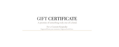 Personalized Jewelry Gift Card — A Custom Keepsake of Their Choosing